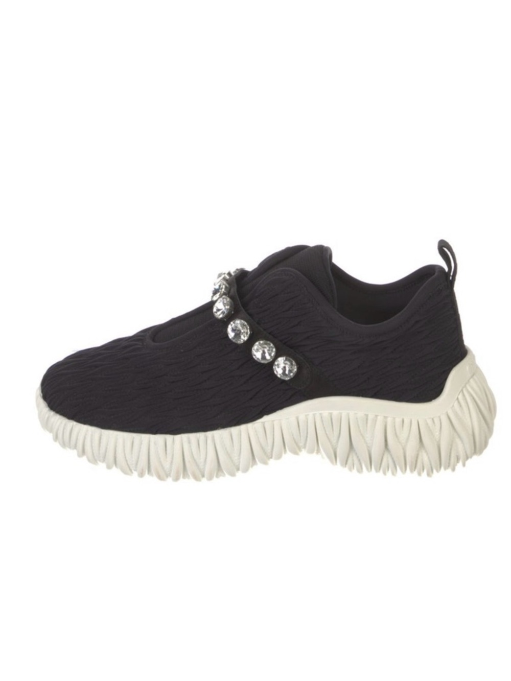 Miu Miu Crystal embellished Sneakers.  In used great condition. No offers - Picture 2 of 2